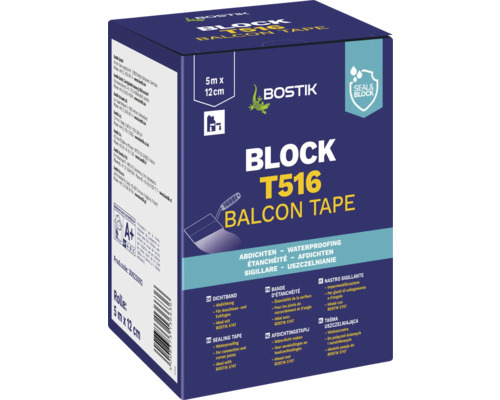 Bostik BLOCK T516 BALCON TAPE afdichtingstape 5 mx 12 cm