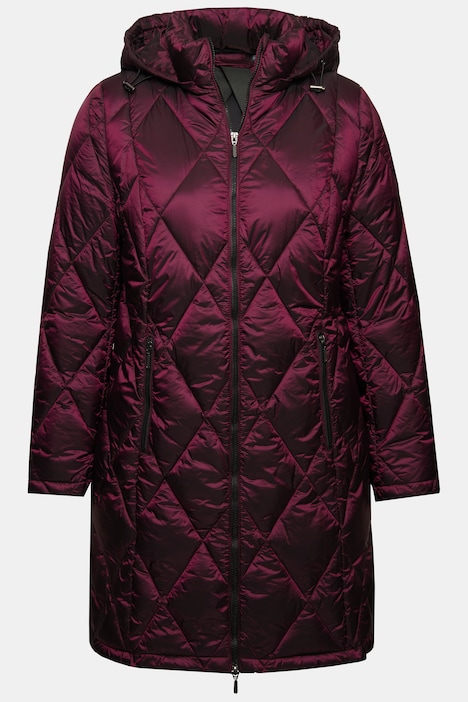 HYPRAR Steppjacke, Kapuze, 2-Wege-Zipper, Zipptaschen