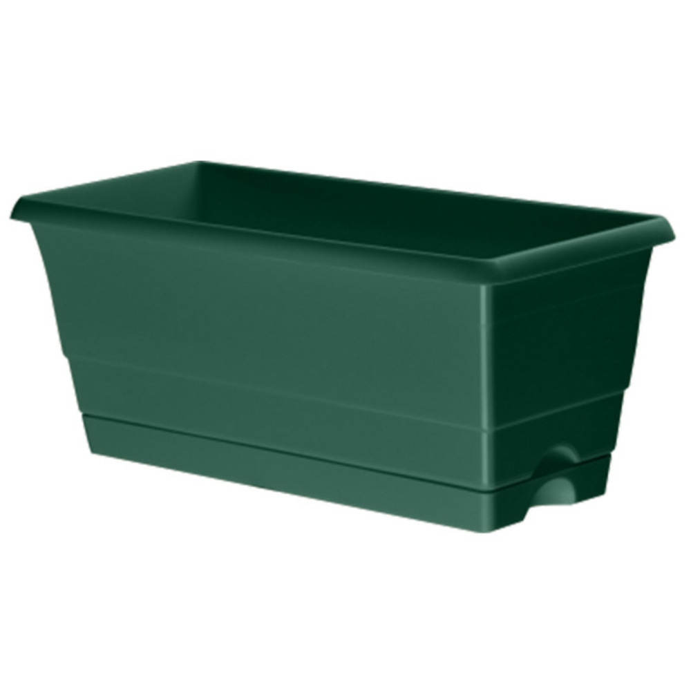 Mini jardinière verte 25 cm + réservoir
