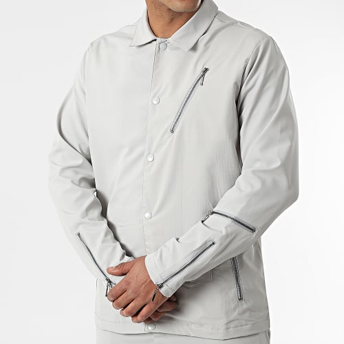 Ensemble Veste Et Pantalon Jogging KL-2060 Gris Clair