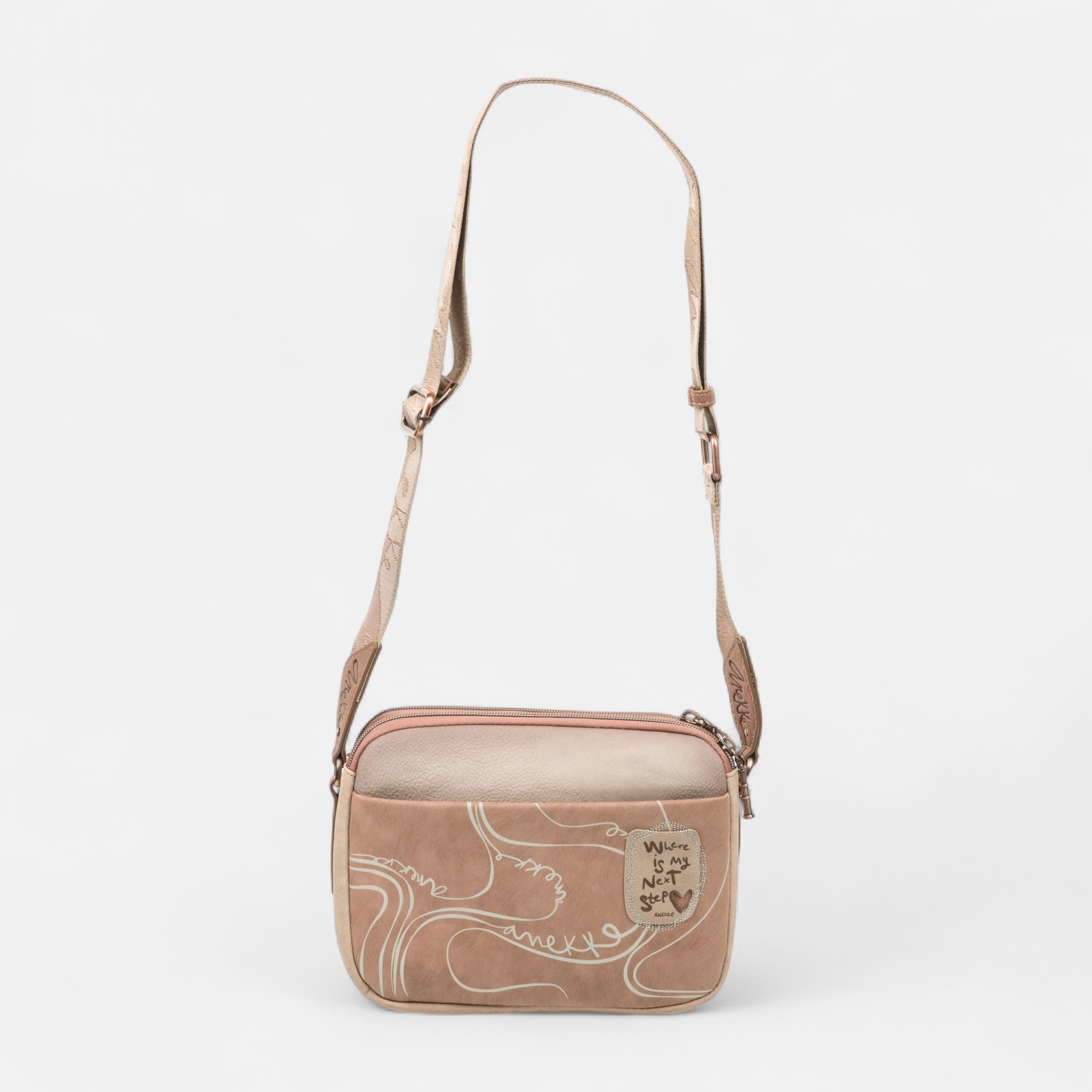 Sac bandoulière beige