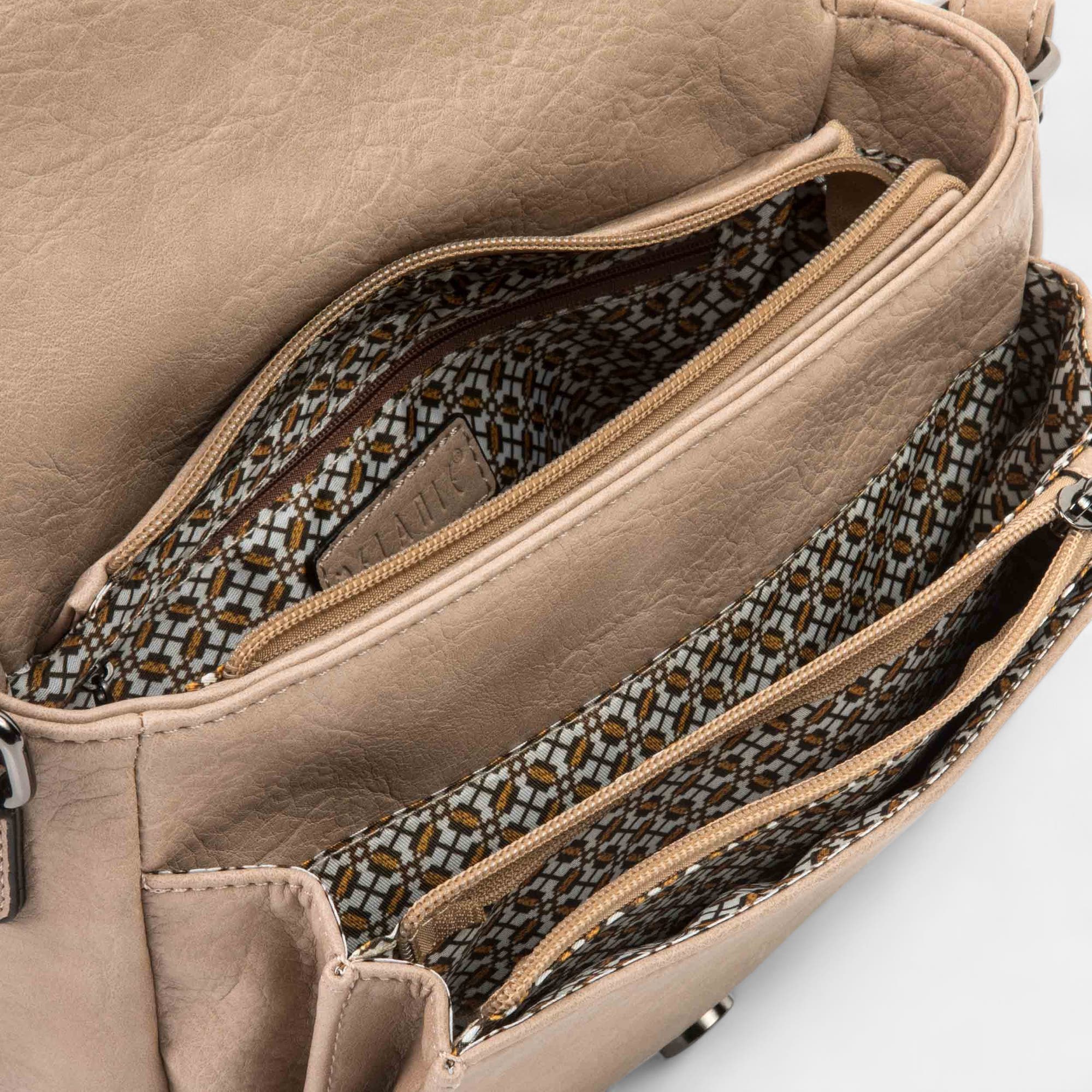 Sac bandoulière taupe