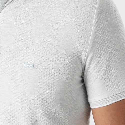 Polo Manches Courtes 21Y-1094 Bleu Pastel Chiné