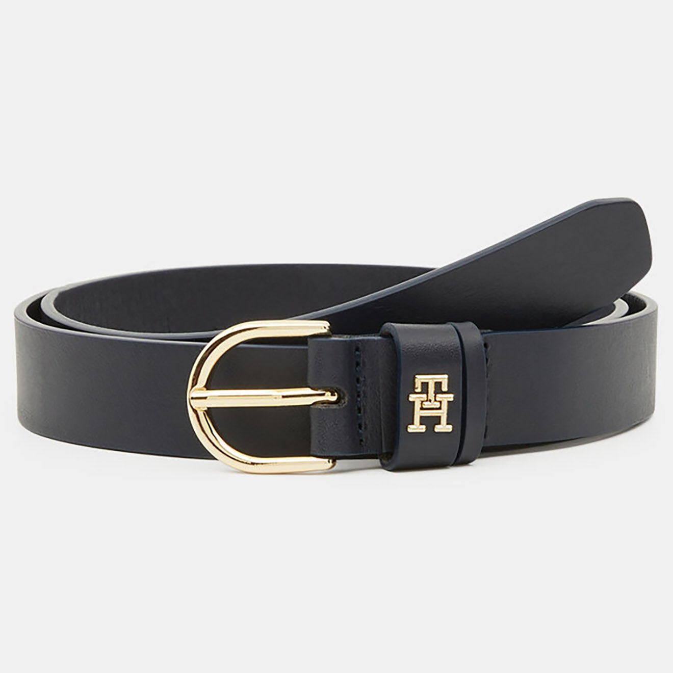 Tommy Hilfiger Ceinture en Cuir Timeless bleu marine