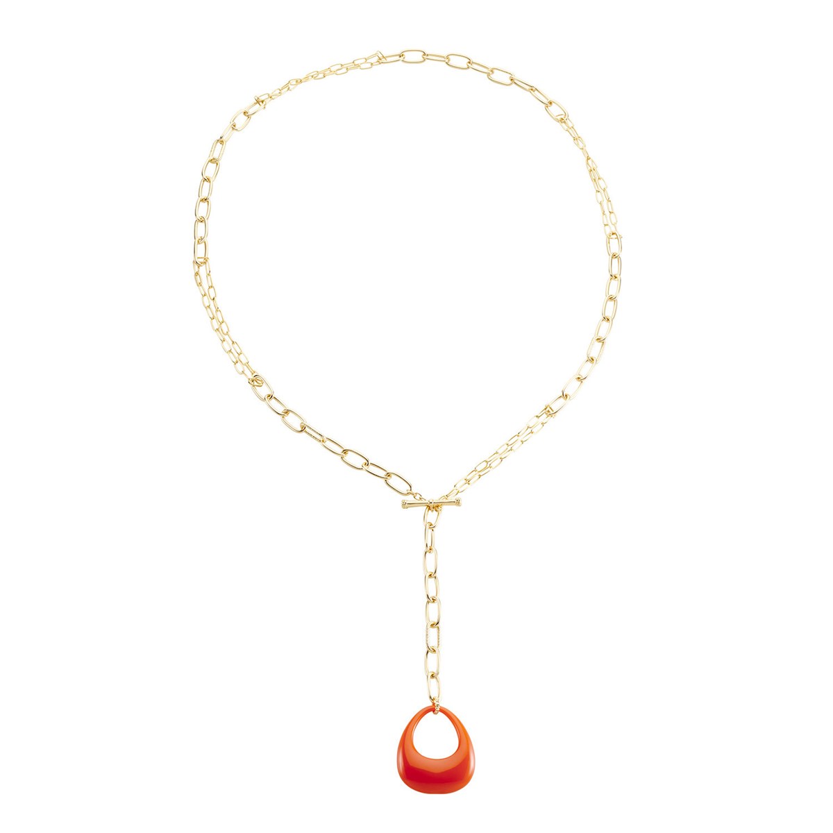 Sautoir Agatha Brigitte orange/doré