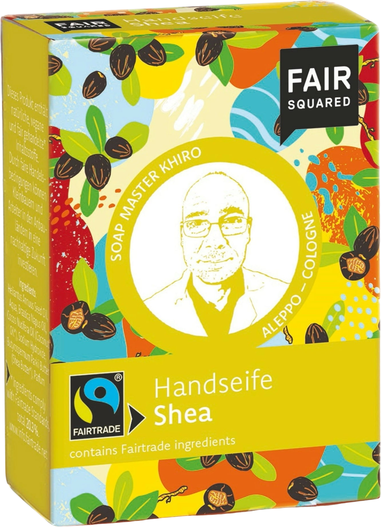 FAIR SQUARED  Fairtrade Jubiläums Handseife Shea, 80 g