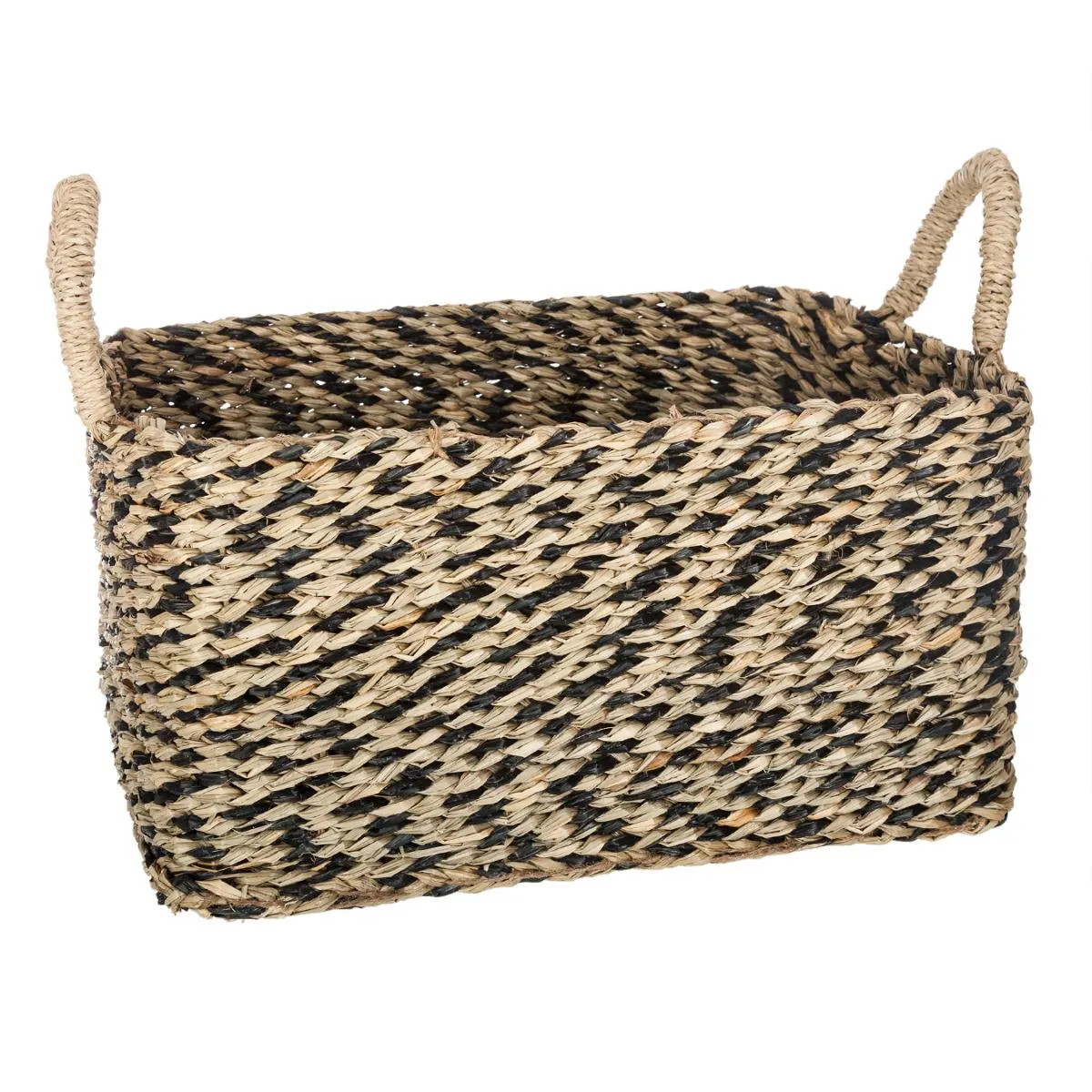 Atmosphera, Createur D'Interieur Atmosphera Lot de 3 Paniers Seagrass Etnik - Rectangles