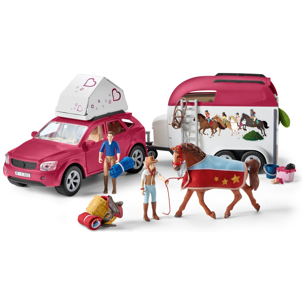 Schleich Horse Club Pferdeabenteuer mit Auto und Anhänger 42535