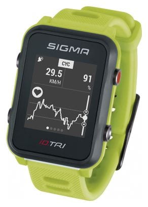 Montre GPS Sigma iD.TRI Set Vert Fluo
