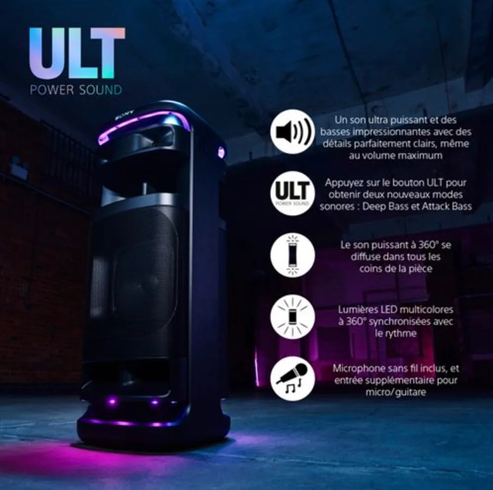 Sony ULT Tower 10 Enceintes Bluetooth portables