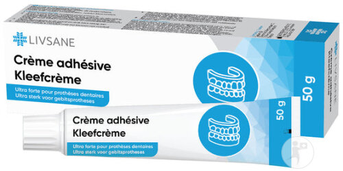 Livsane Crème Adhésive Ultra Forte Pour Prothéses Dentaires 50g