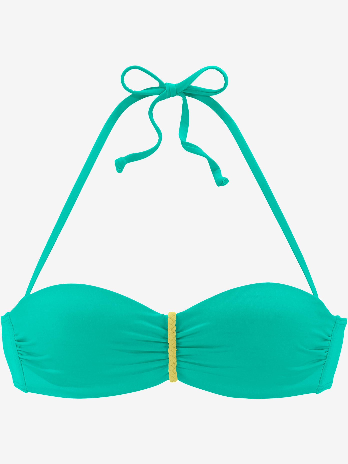Haut de bikini bandeau à armatures design contrasté