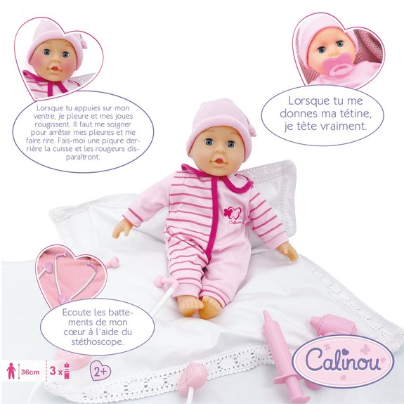 Poupon Bébé à soigner 36 cm