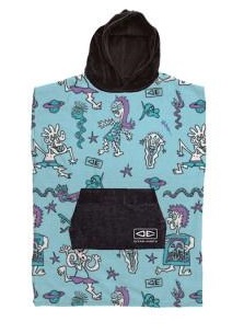 Ocean and earth Irvine  Toddlers hooded - poncho Blue