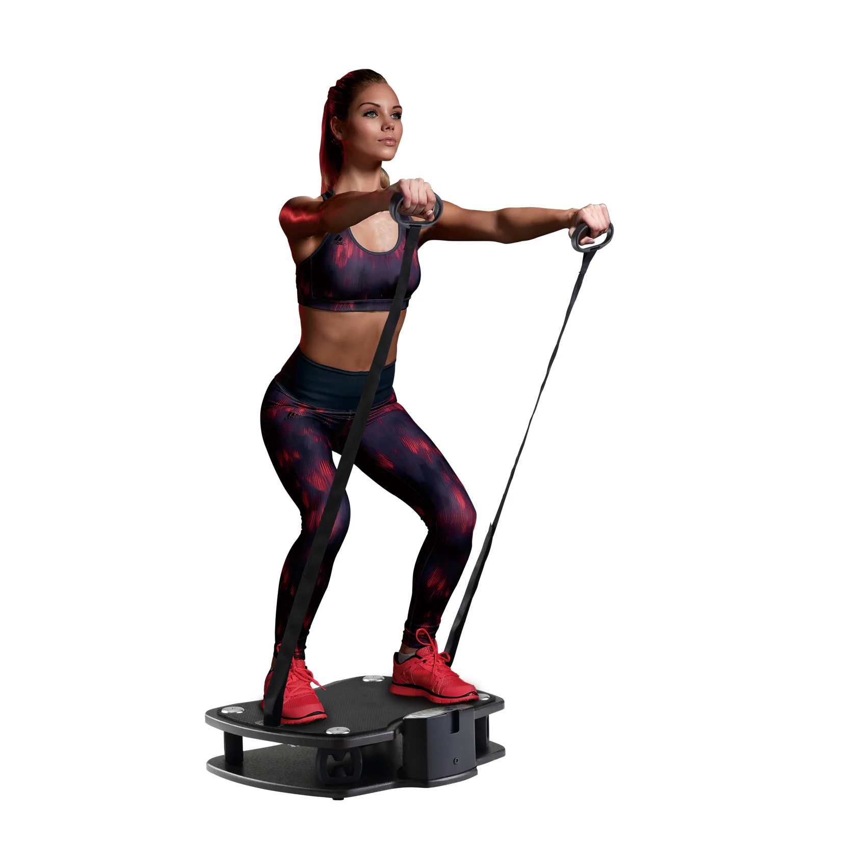 Body Sculpture Vibrationsboard mit Holzplatte und Traingsbändern
