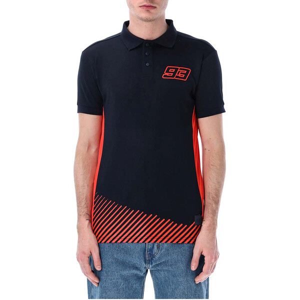 marc marquez - Polo 93 Technical and Stripes Bleu / Rouge