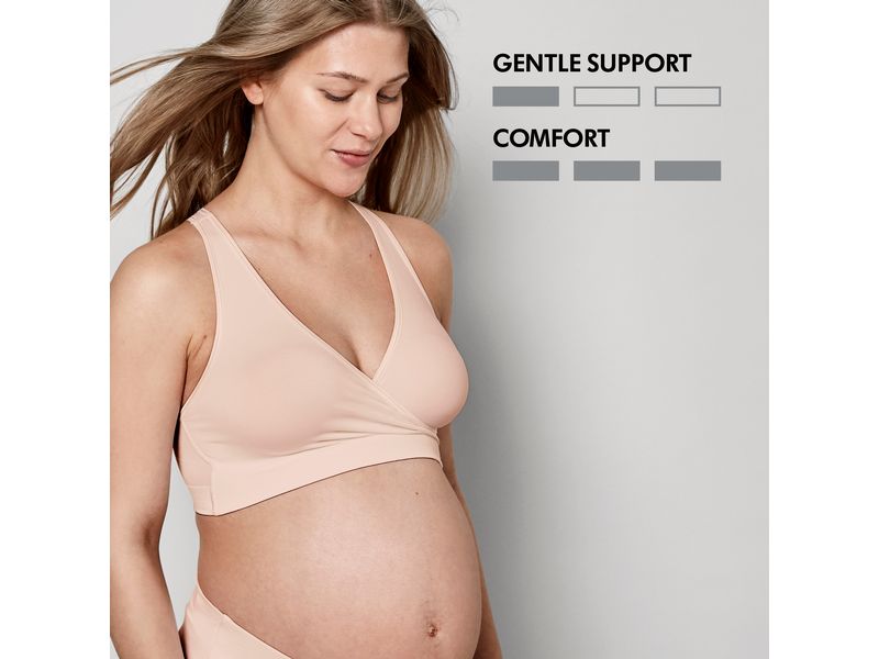 MEDELA Still- und Schlaf-BH Keep Cool Beige Gr. M Atmungsaktiver Schlaf-BH für Schwangerschaft und Stillzeit
