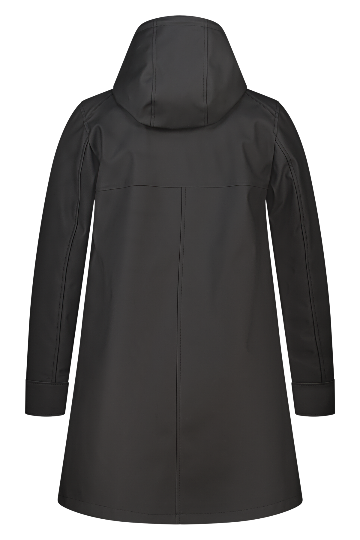 Regenjas met capuchon Zwart