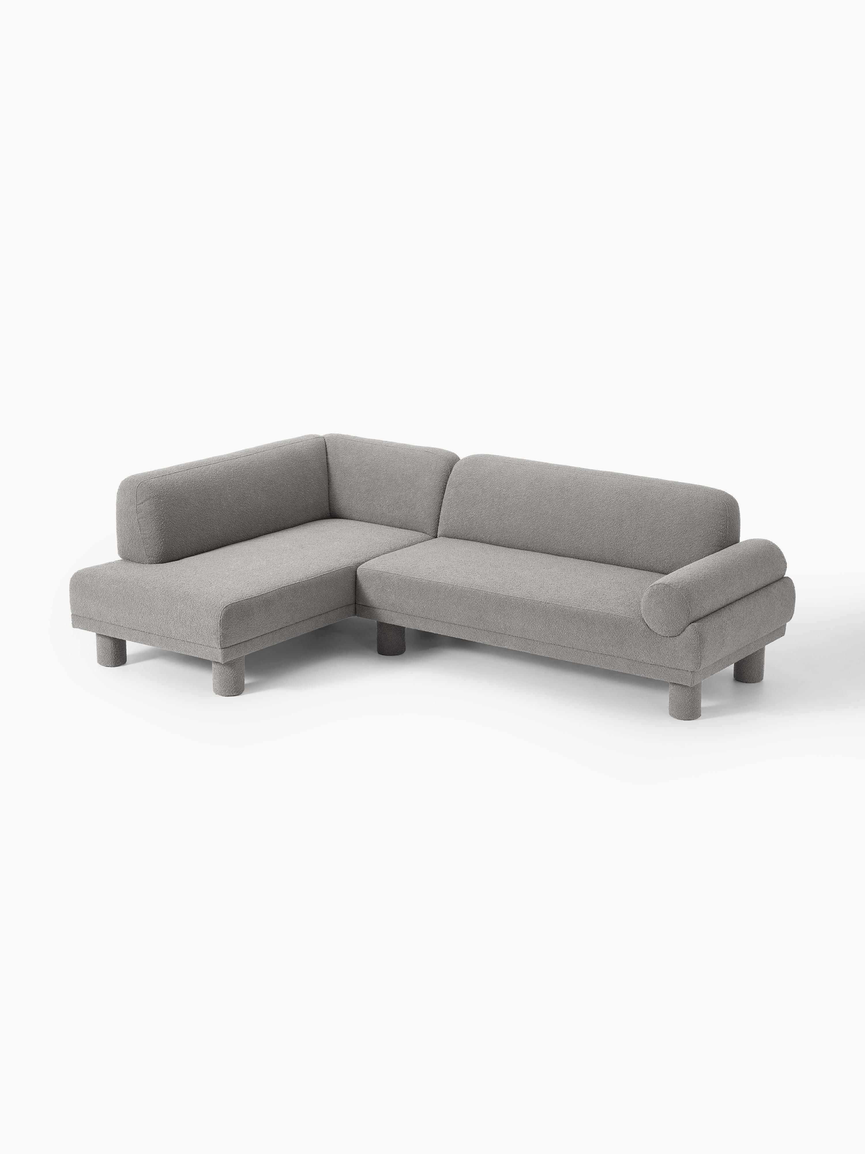 Bouclé hoekbank Lilo