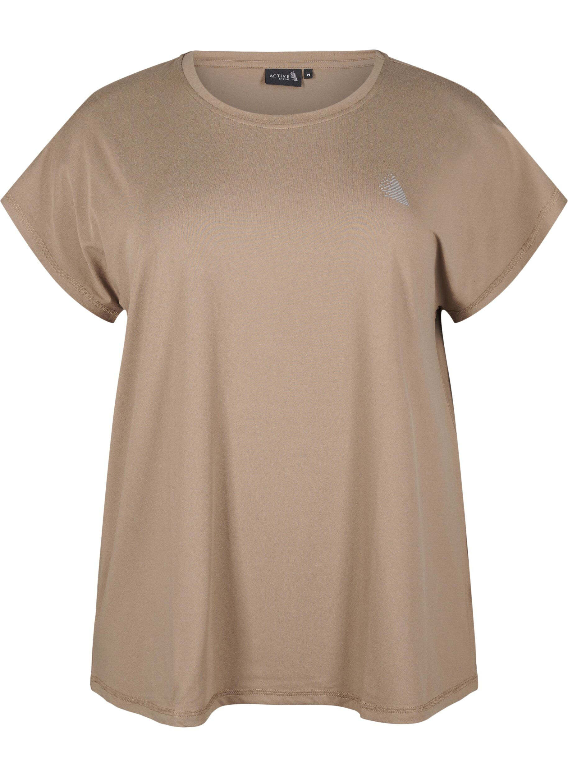 Ensfarvet trænings t-shirt