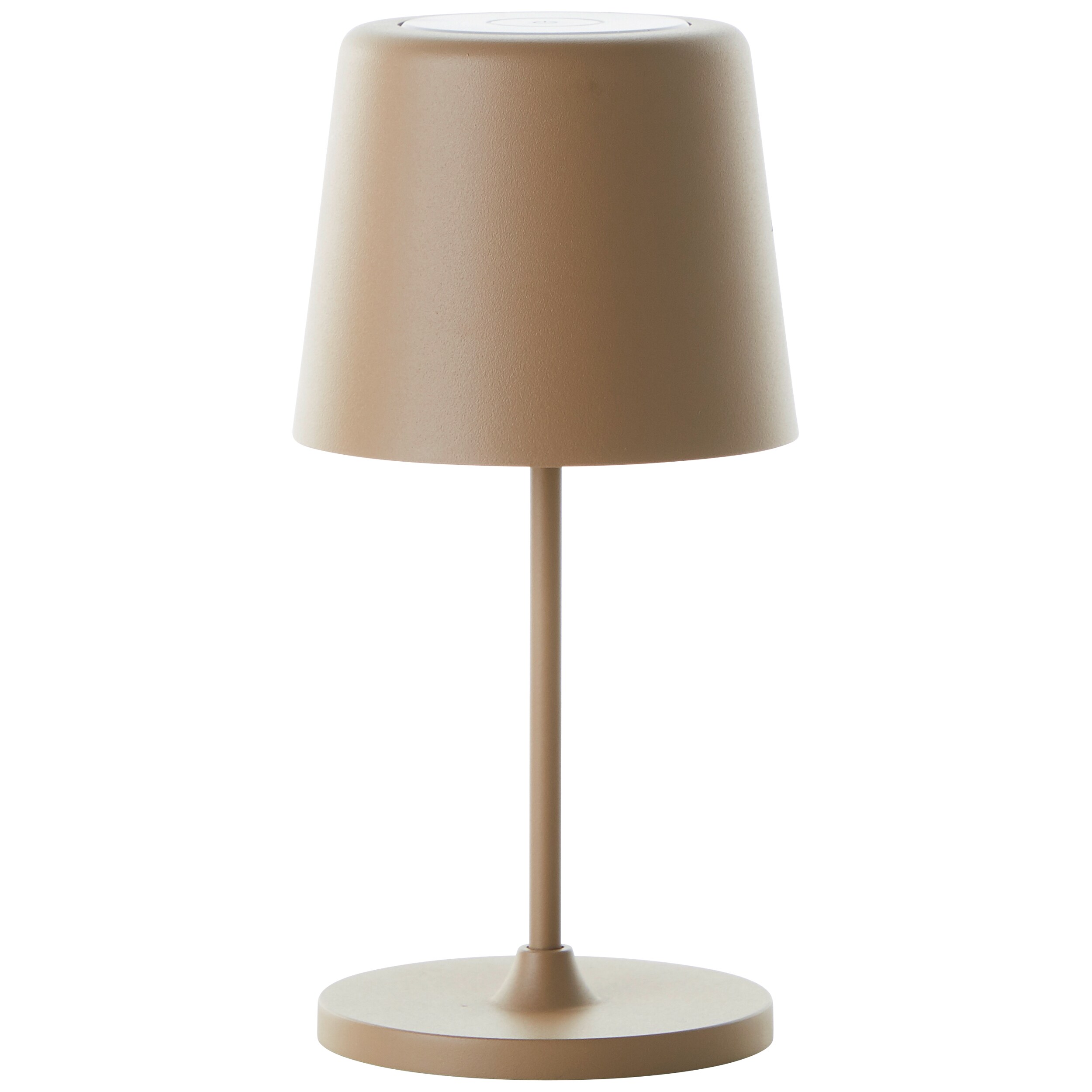 Brilliant Lampe Kaami LED Außentischleuchte 37cm cappuccino matt Metall/Bambus gold 2 W LED integriert