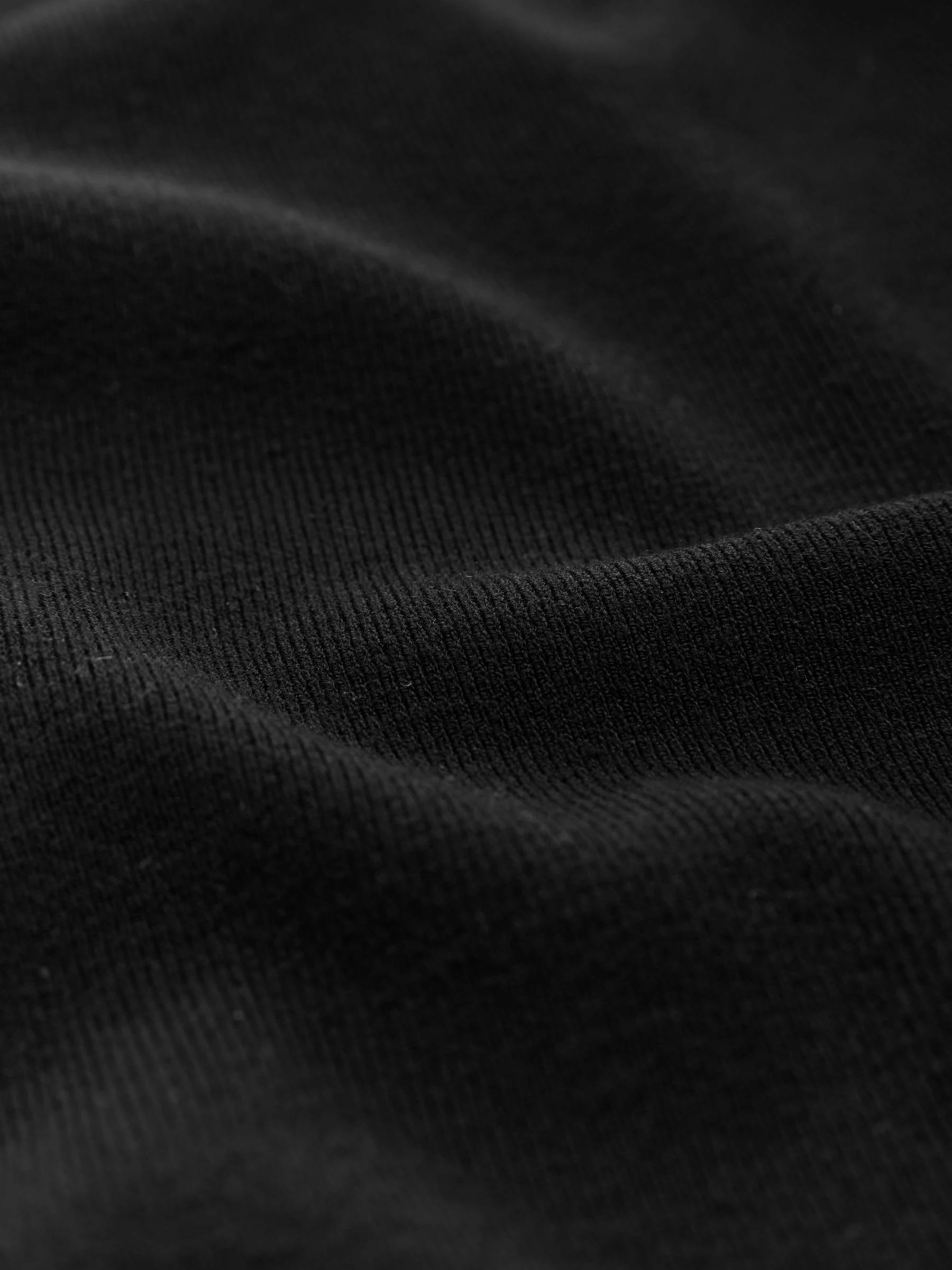 Zwart - Relaxed Fit Premium middelzwaar gebreid poloshirt met korte mouwen
