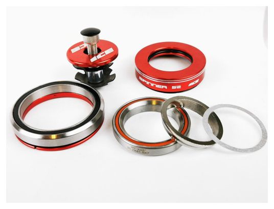 Jeu de Direction BMX Ice Spinner 52 1''1/8-1.5'' Rouge