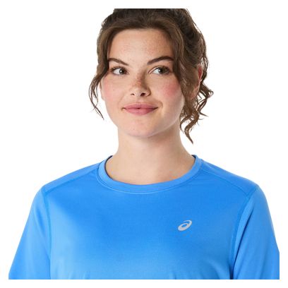 Maillot manches courtes Asics Core Run Bleu Femme