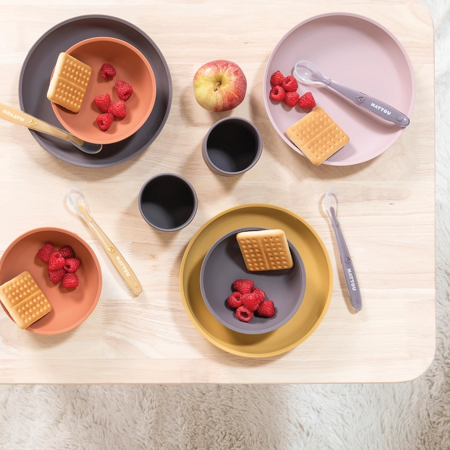 Nattou Esslern Set 4 teilig CurryTerrakotta