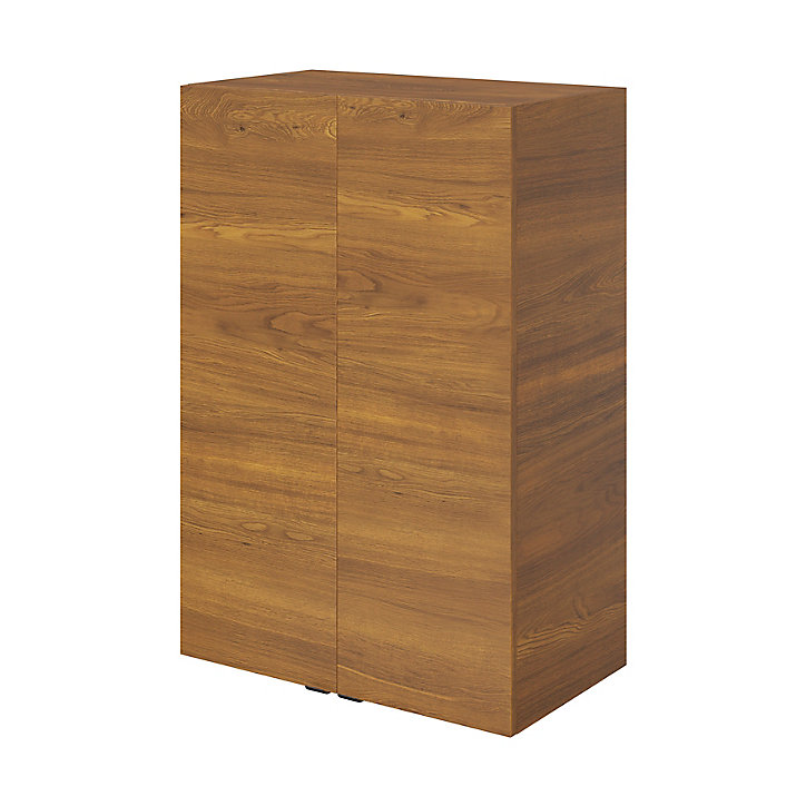 Armoire de salle de bains GoodHome Imandra décor noyer L. 60 x H. 90 x P. 36 cm