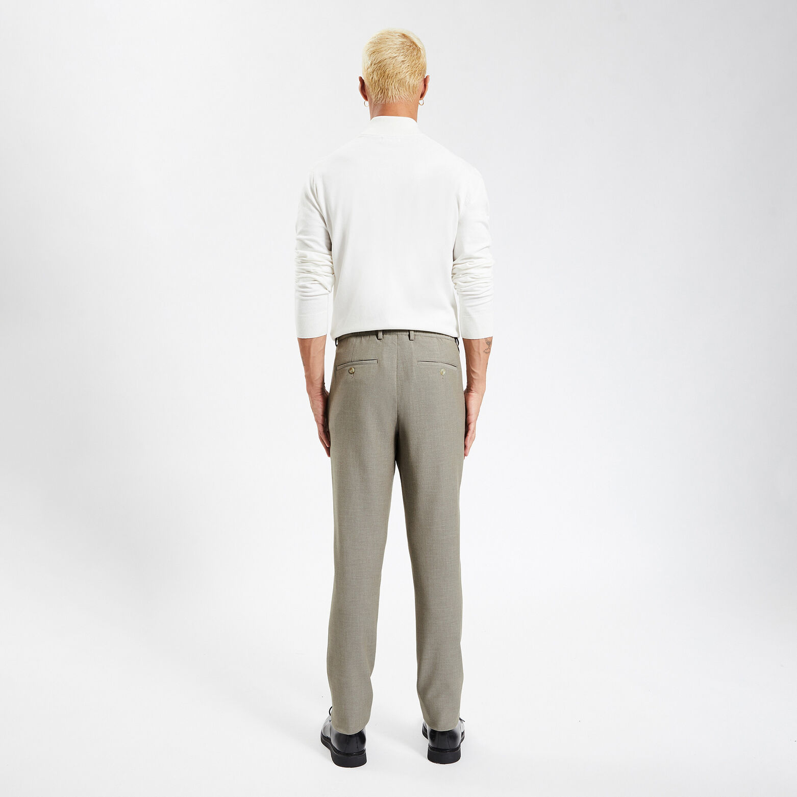 Pantalon chino slim confort Beige