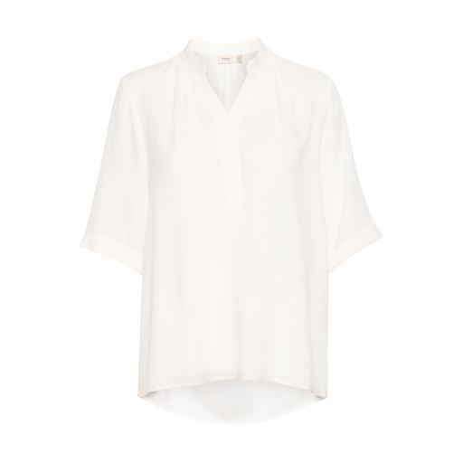 Fransa Oline Bluse, Blanc de Blanc, XL