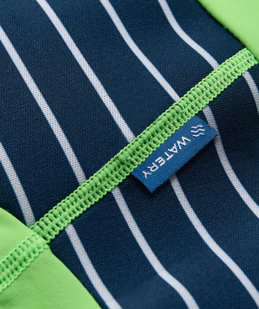 Watery blebadebukser til børn - Neoprene Swim Nappy - Green Stripes