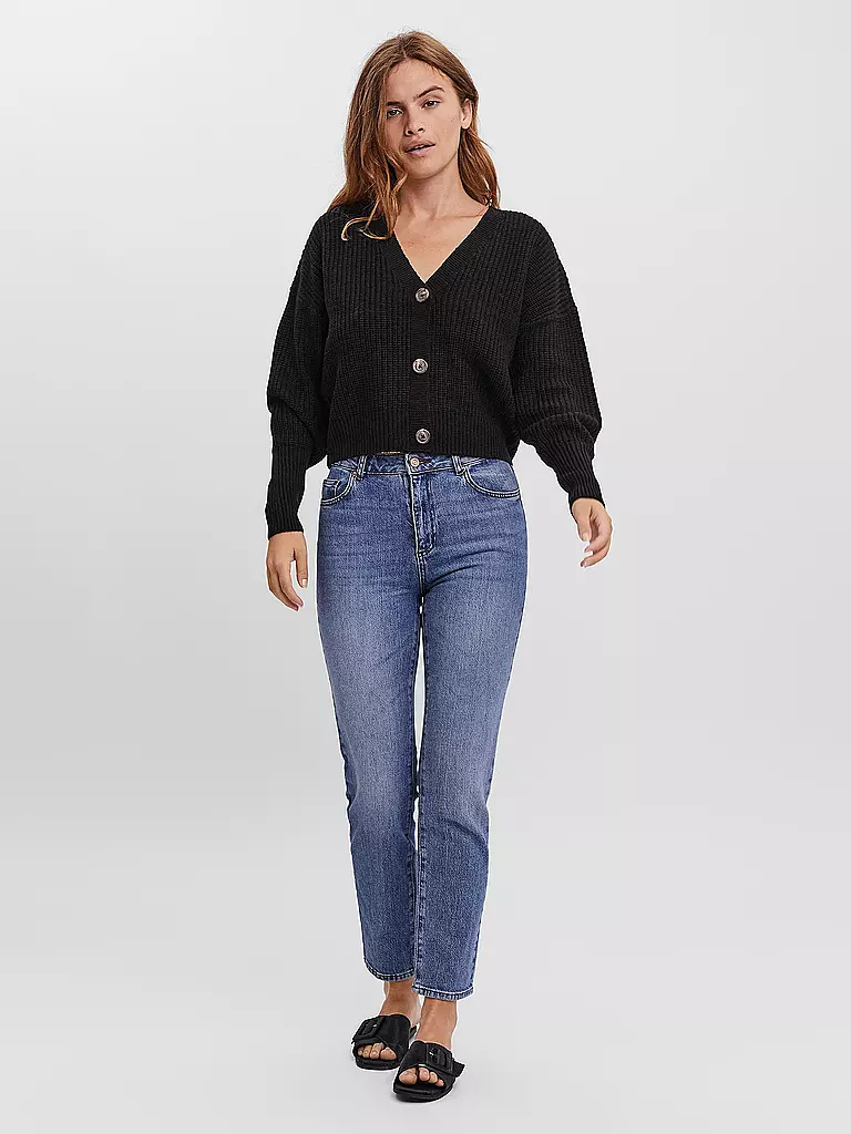 VERO MODA Cardigan VMLEA schwarz