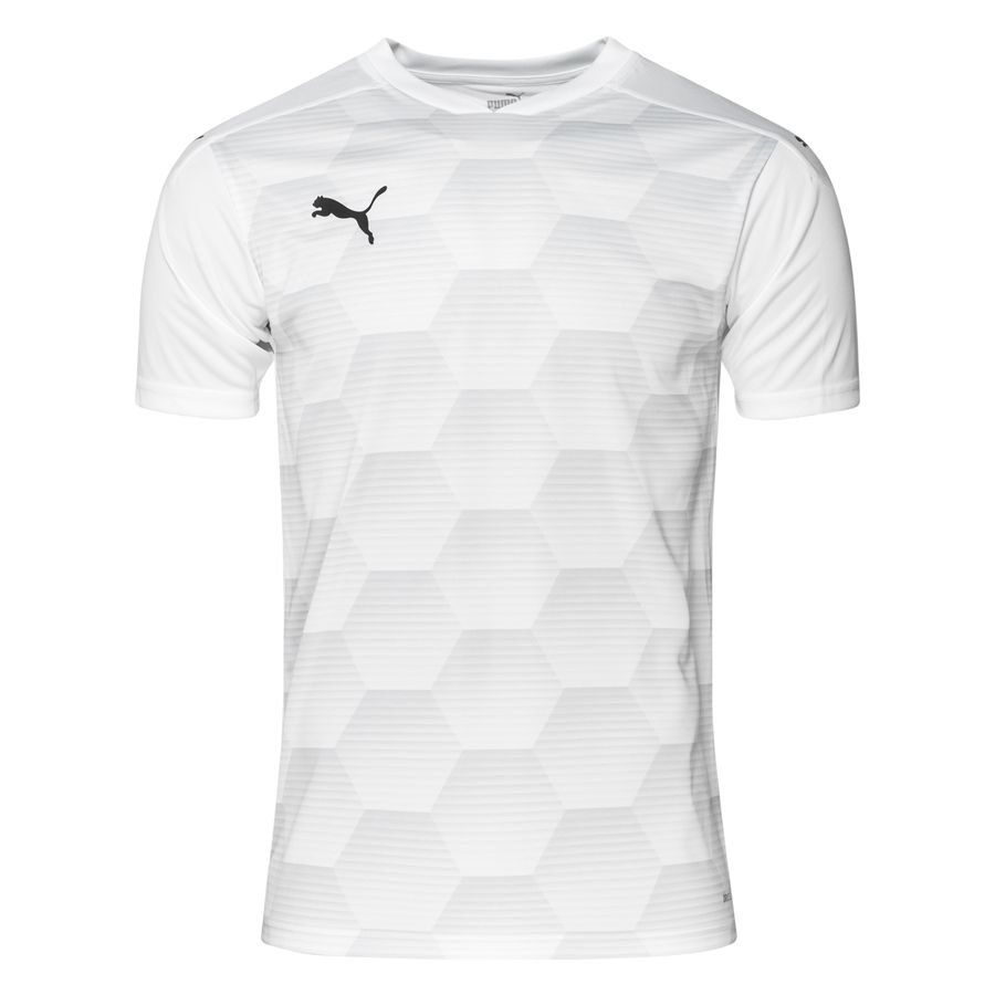 PUMA Maillot teamFINAL 21 Graphic - Blanc/Gris Enfant