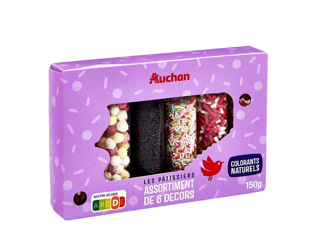 SORTIDO DECORAÇÃO AUCHAN PARA PASTELARIA 150 G