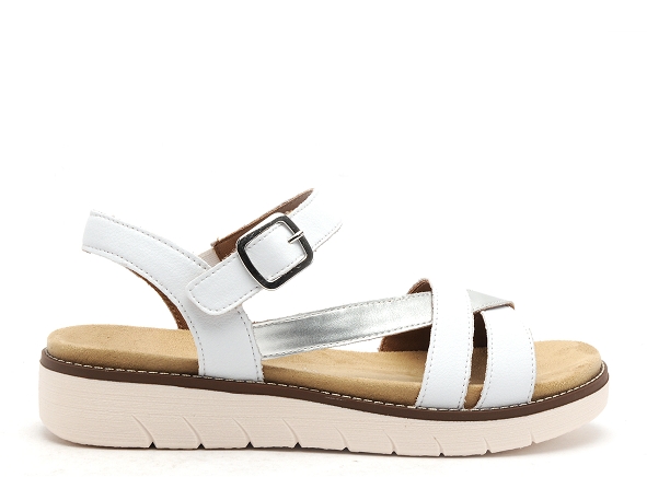 Remonte nu pieds plats femme d2064 blanc