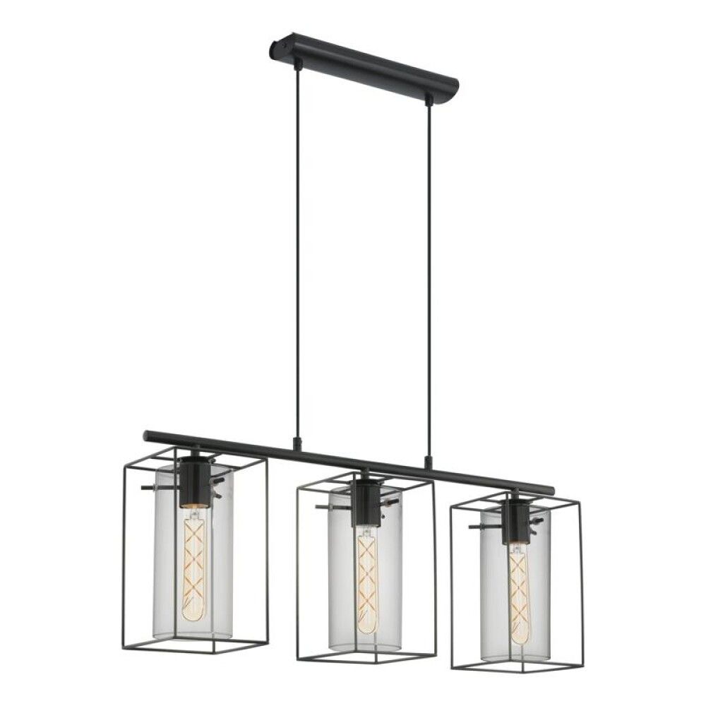 TAKLAMPE EGLO LONCINO SVART/KLAR