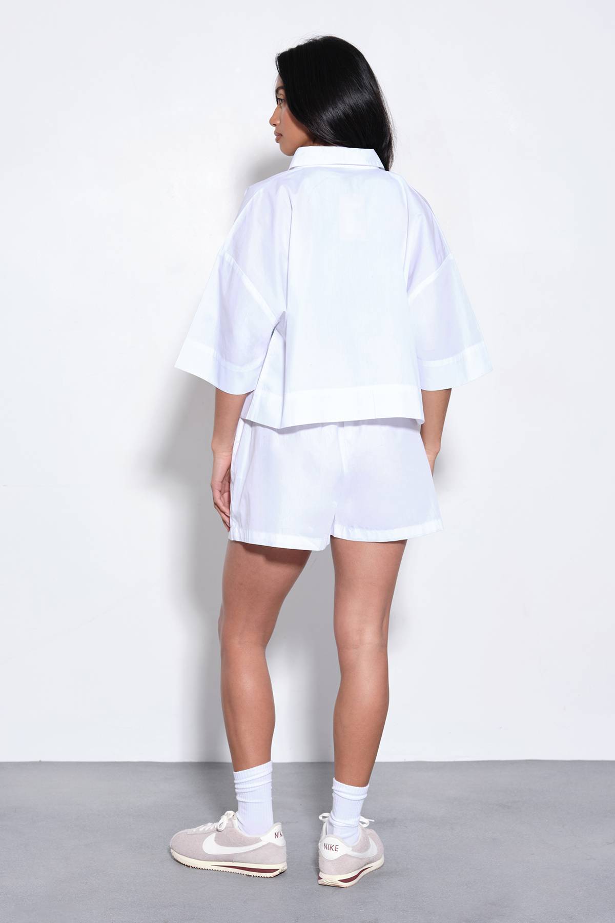 Chemise Courte Popeline Coupe Boxy Dsgn Studio