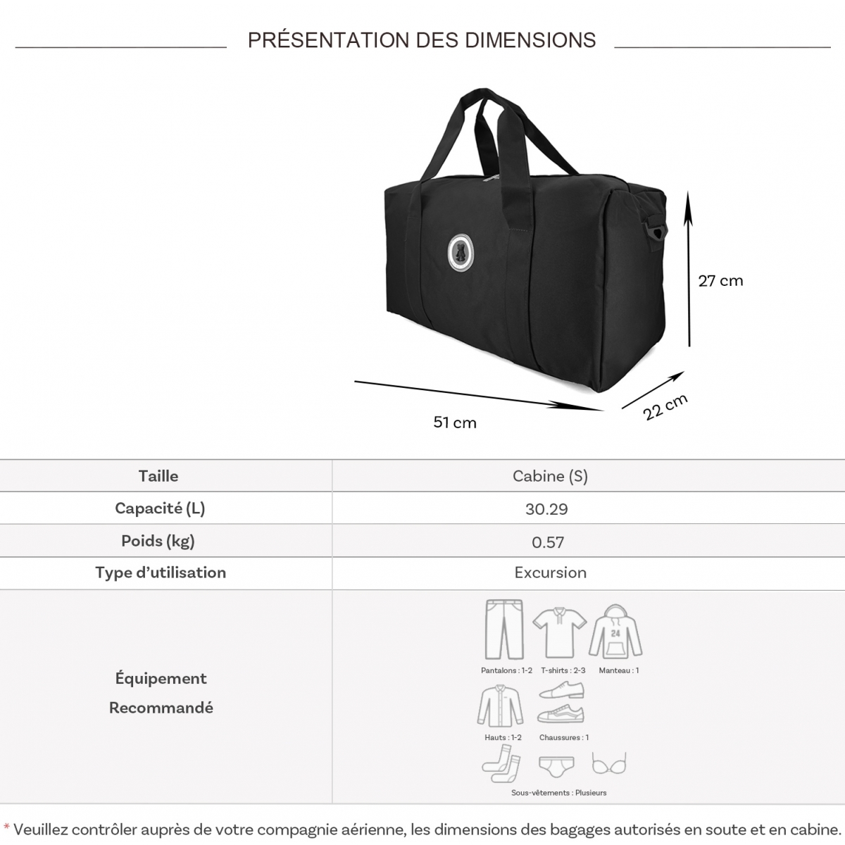 Cactus Sac de voyage week-end 30L Cactus polyester sans roulettes