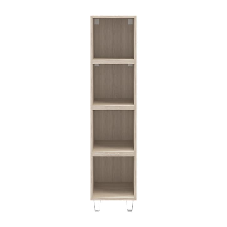 Colonne de rangement sur pieds effet chêne GoodHome Atomia H. 161 x L. 37,5 x P. 35 cm