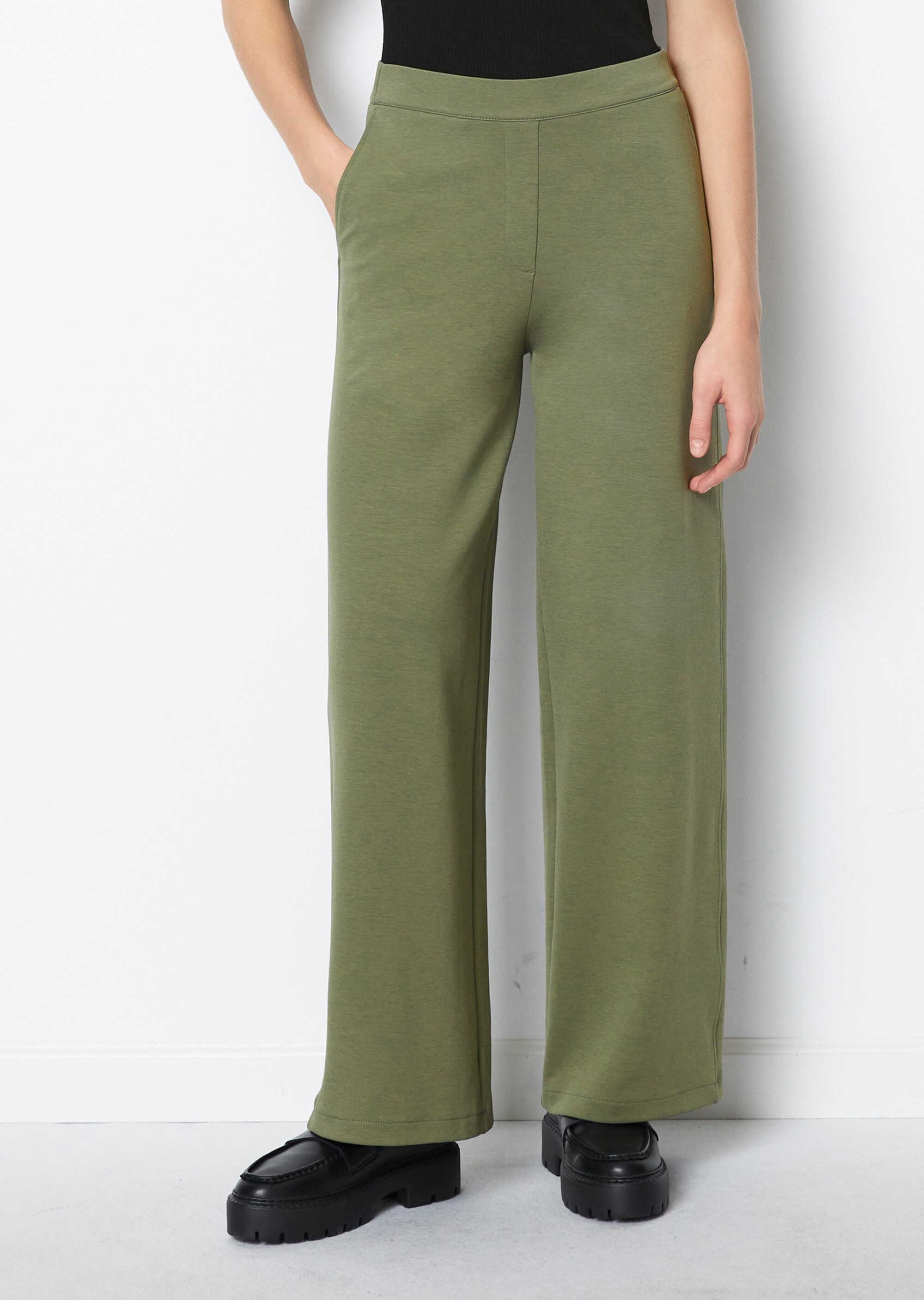 Jerseyhose flaredaus Interlock-Qualität