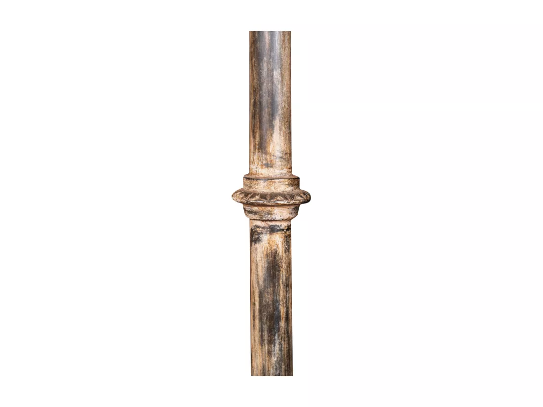 BISCOTTINI Colonne - Colonne en Fonte Finition Antique - Décorative - Jardin - Extérieur - Sculpture -Décoration de Jardin - 35x35x300cm