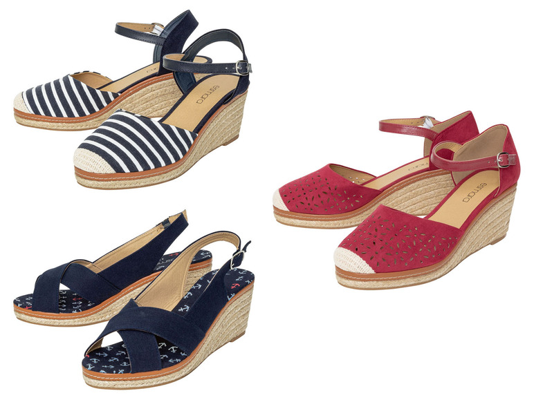 Dames sandalen met sleehak