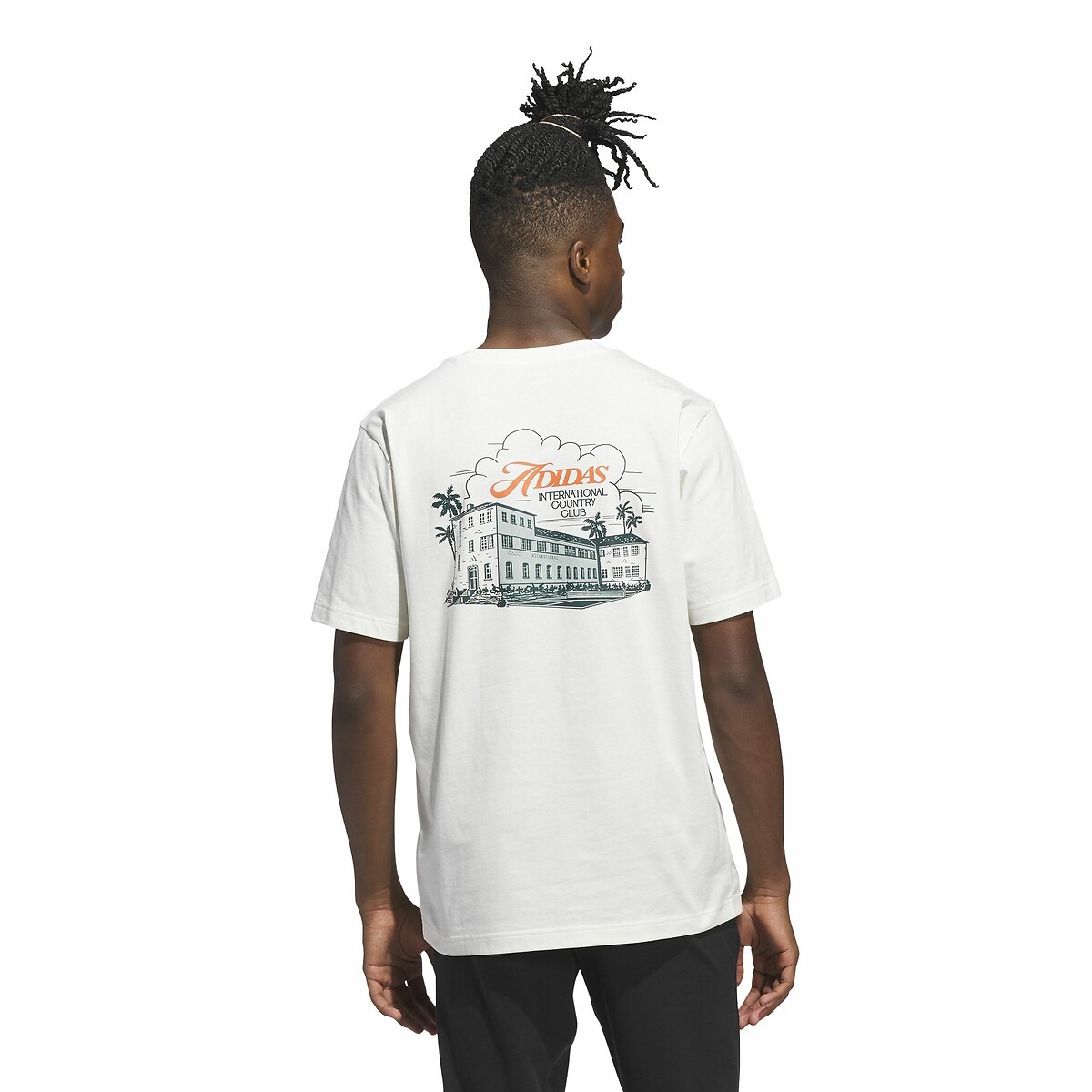 ADIDAS ROUPAS ESPORTIVAS<br>Camiseta de manga curta com estampa