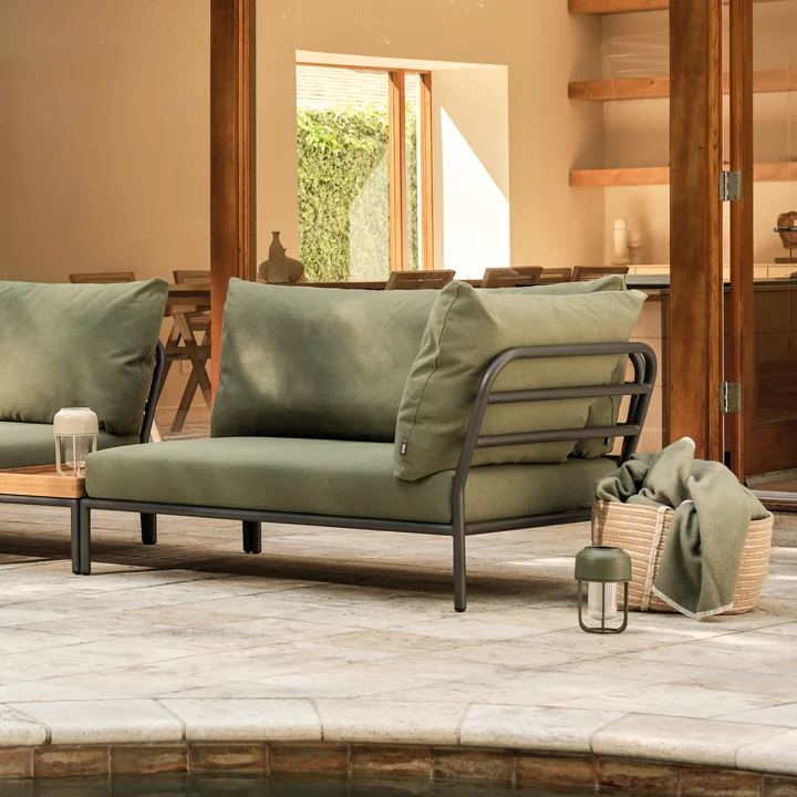 HOUE - Level 2 Sofa, rechts, dark grey / alpine