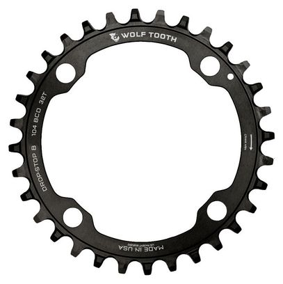Plateau Wolf Tooth 104 BCD Drop-Stop B 9/10/11/12 Vitesses Noir