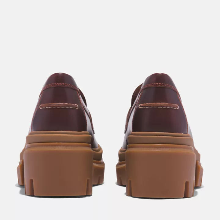 Mocassin pour femme en marron foncé