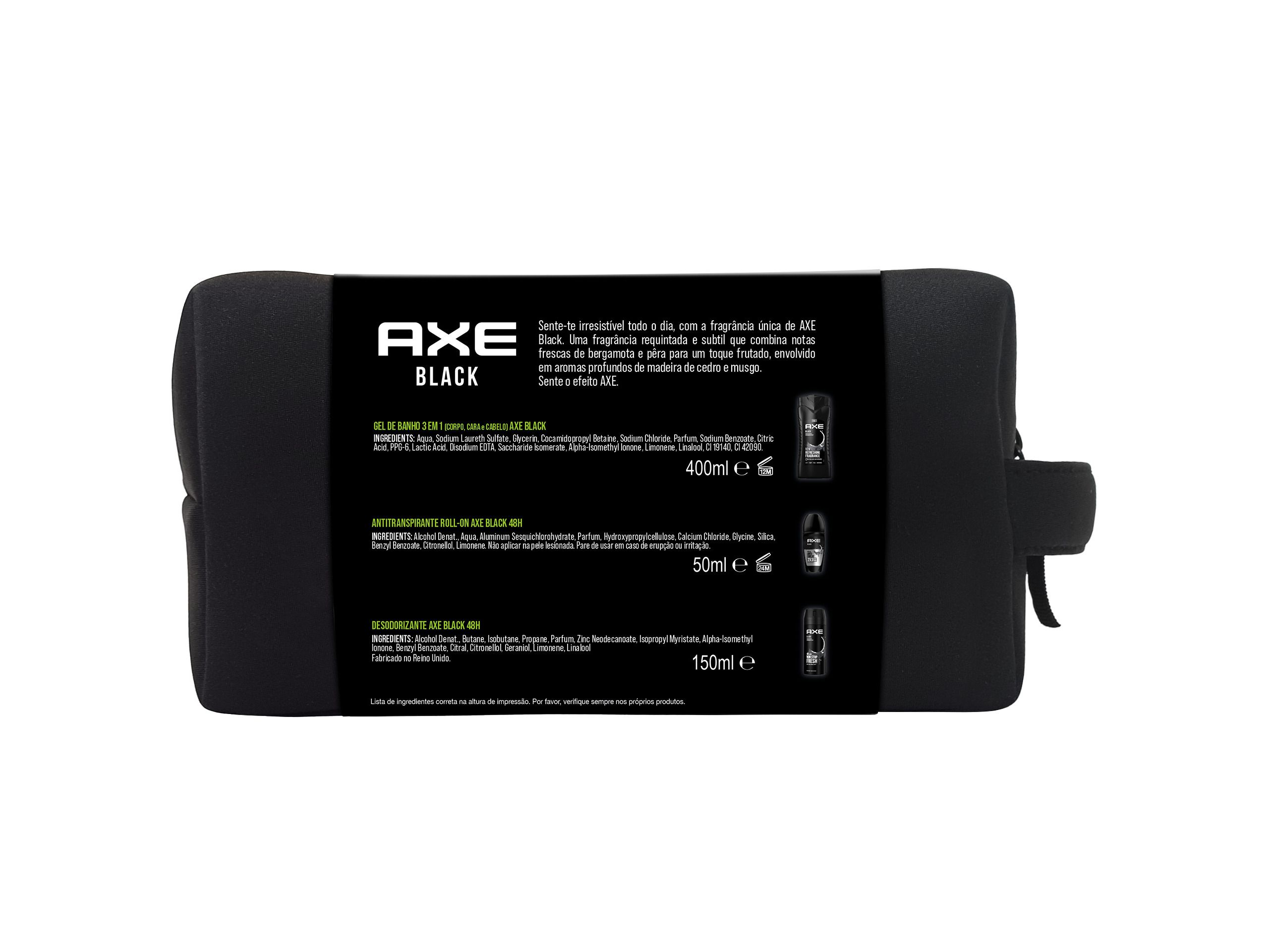CONJUNTO AXE BLACK