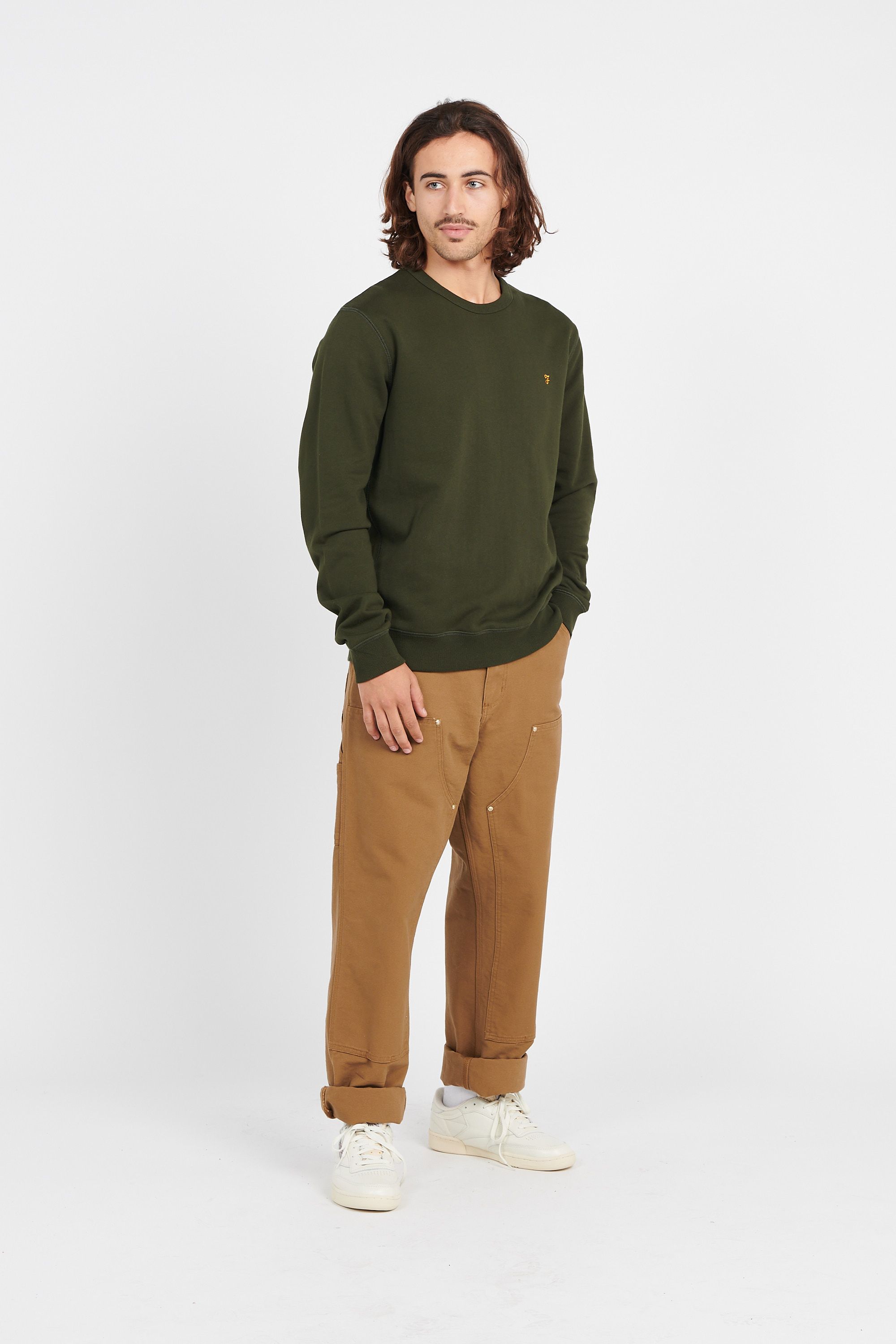 FARAH Sweat TIM CREW Vert